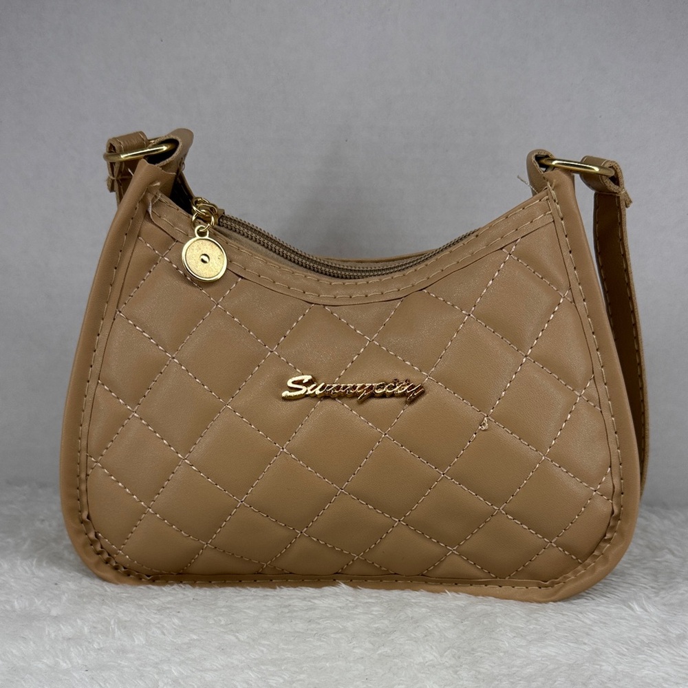 Tan Quilted Women's Bag